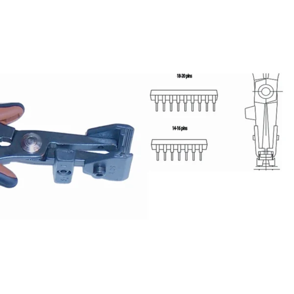 Ver- & Entriegelungswerkzeug von IC´s mit 14-20 Stiften. ESD. Länge 158 mm. – CP-PN5020D