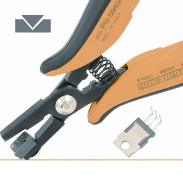 Zum Abwinkeln von Bauteilpins um 90°, Abstand Biegekante min. 2mm, Klingenstärke 5 mm, Länge 158 mm – CP-PN5040-5D