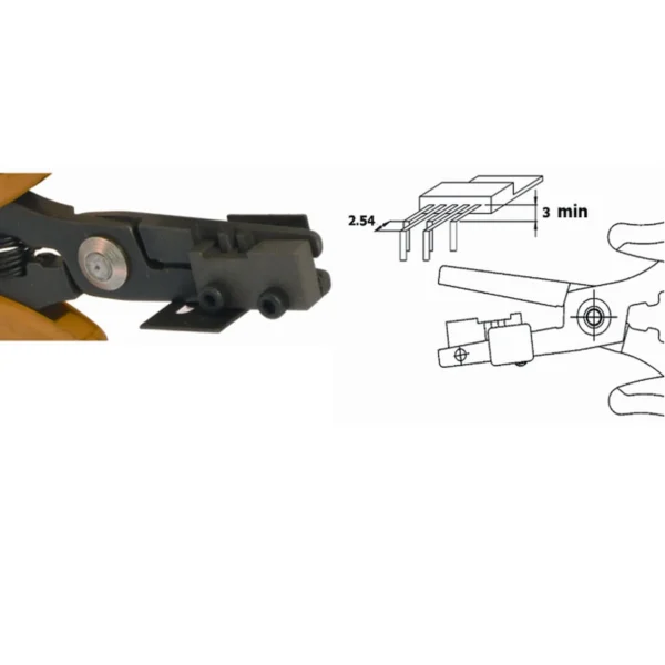 Zange zum Umformen der 5 Stifte von TO 220, 90° Biegung, Stifte 1-3-5 um 2,54 mm kürzer als Stifte… – CP-PN5050-21D