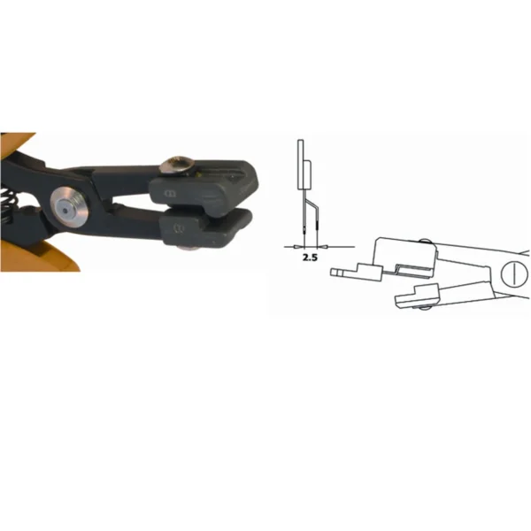 Zange zum Umformen der Seitenstifte von TO 220 & TO 247, Raster 2,54mm. ESD. Klingenstärke 5 mm… – CP-PN5050-10D