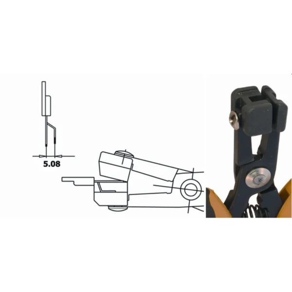 Zange zum Umformen des zentralen Stifts von TO 247 & TO 220, Raster 5,08 mm. ESD. Klingenstärke 5… – CP-PN5050-3D