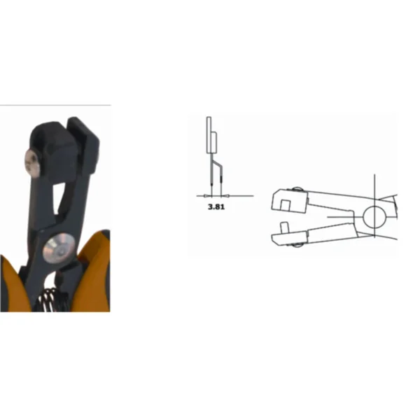 Zange zum Umformen des zentralen Stifts von TO 220, Raster 3,81 mm. ESD. Klingenstärke 5,0 mm… – CP-PN5050D