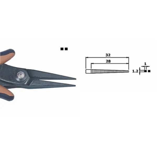 Innenfläche gezahnt, ideal für die Anwendung in schwer erreichbaren Bereichen. Klingenstärke 3 mm… – CP-PN2005D