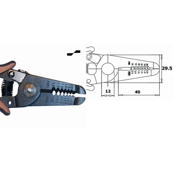 Kann als Schere, Kabelstripper und Zange verwendet werden. Für Ø 0,81-2,59 mm (20-10 AWG). ESD… – CP-CSP30.2D