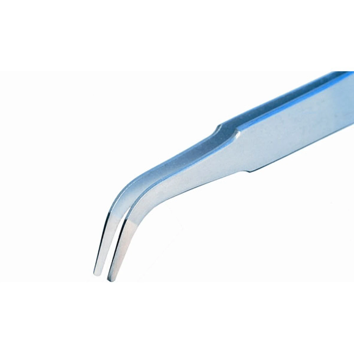 Pinzette mit abgerundeten, abgewinkelten Spitzen, Länge 120 mm – CP-2AB