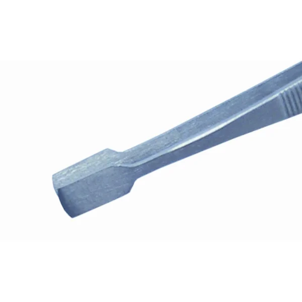 Pinzette mit abgewinkelten Spitzen, zum Arbeiten mit 2,5-5mm-Ø grossen, runden Bauteilen, Länge 120… – CP-34A