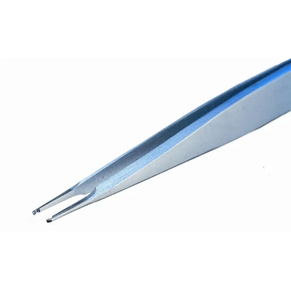 Pinzette mit rhombusförmigen Loch in den Spitzen, 0,71mm-Ø, Länge 120 mm – CP-40A