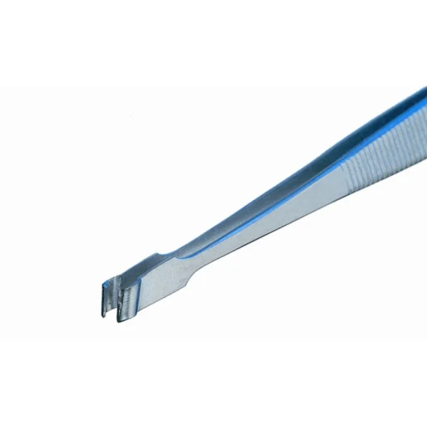 Pinzette mit abgewinkelten Spitzen, für das Arbeiten mit 2 mm-Ø grossen, runden Bauteilen, Länge… – CP-579
