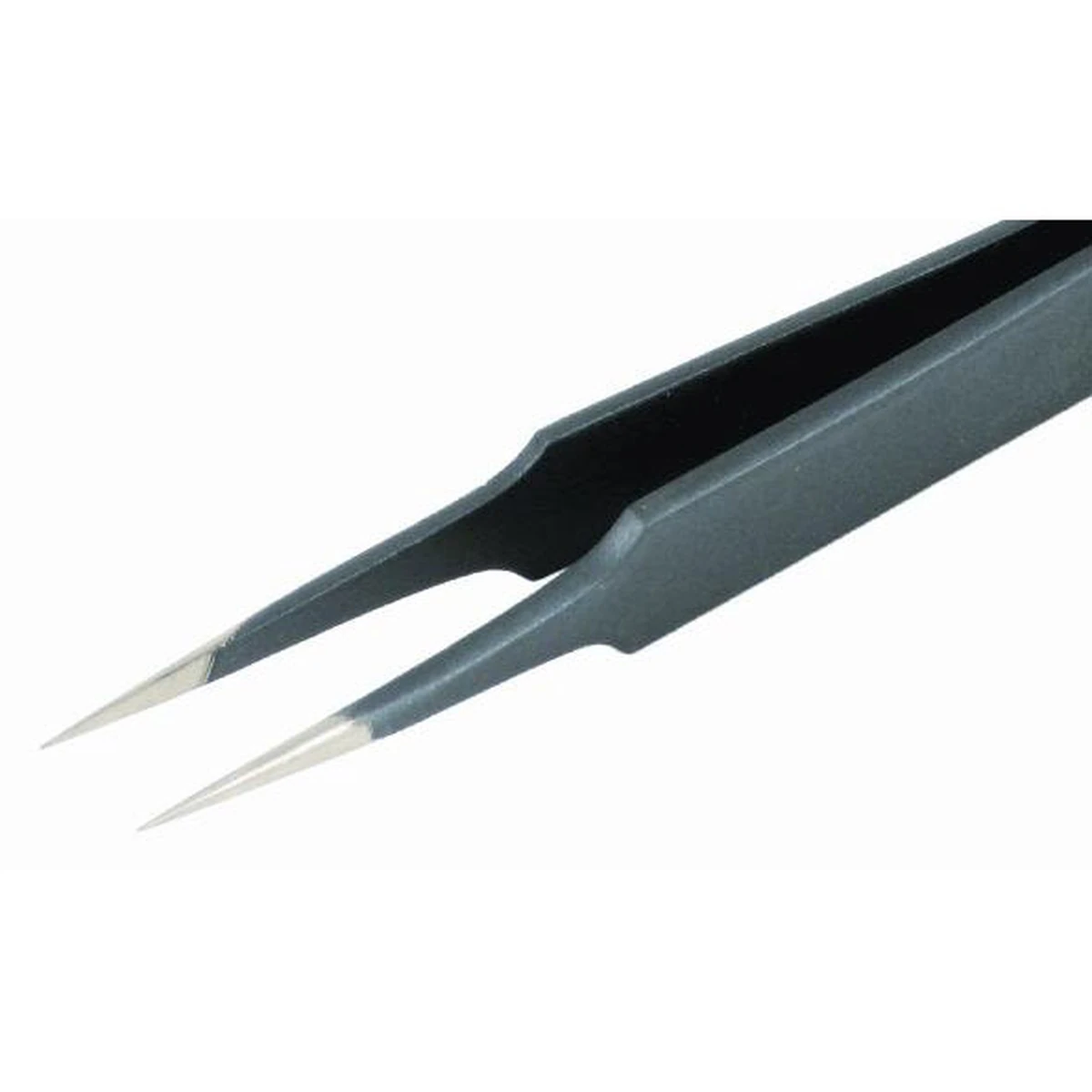 Pinzette mit sehr feinen und scharfen Spitzen, ideal für Arbeiten mit SMD-Bauteilen, Länge 110 mm… – CP-5-ESD