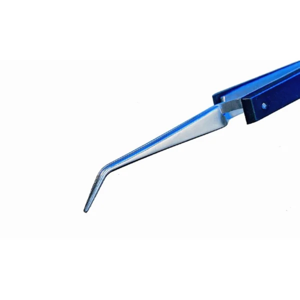Pinzette mit dünnen, abgewinkelten Spitzen, ideal für den Löt-Einsatz, Länge 150 mm – CP-33A