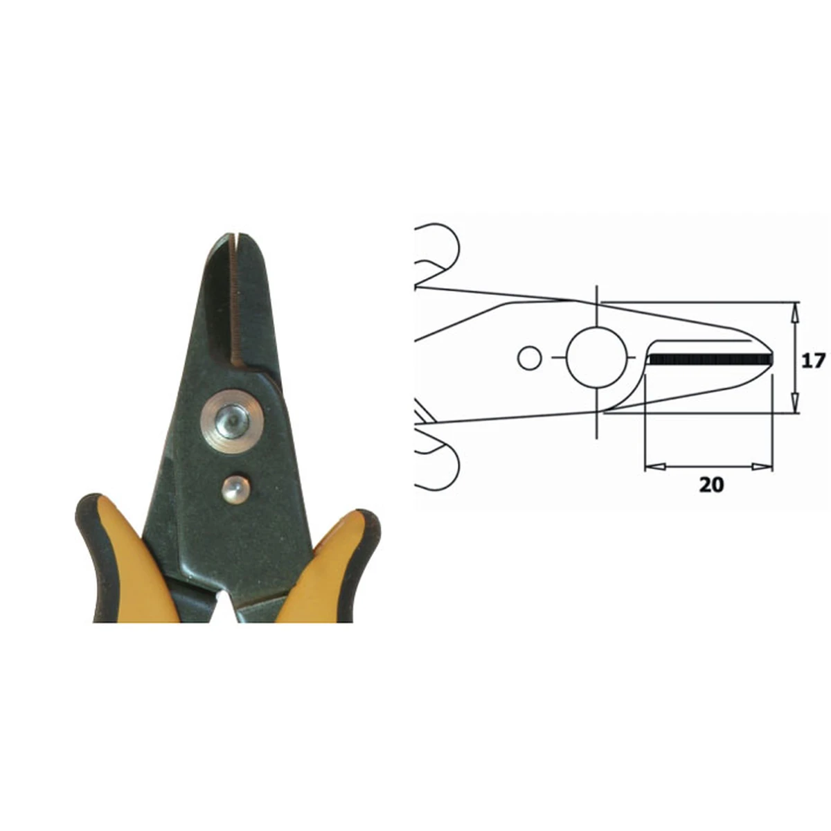 Schere für das Arbeiten mit Kevlar®. Werkzeuglänge 148 mm – CP-CCS-12-NB
