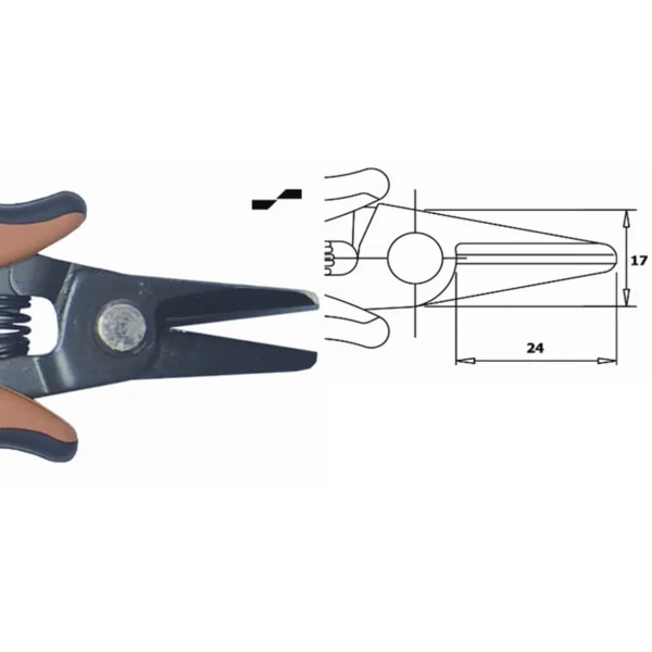 Universalschere, mit längeren Griffen, für elektronische Arbeiten. Klingenstärke 3,0 mm… – CP-CS30L