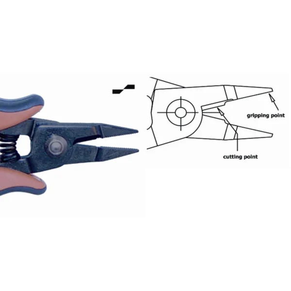 Für Arbeiten, wo beide Funktionen benötigt werden.ESD. Klingenstärke 3,0 mm, Werkzeuglänge 150 mm – CP-CS30XD