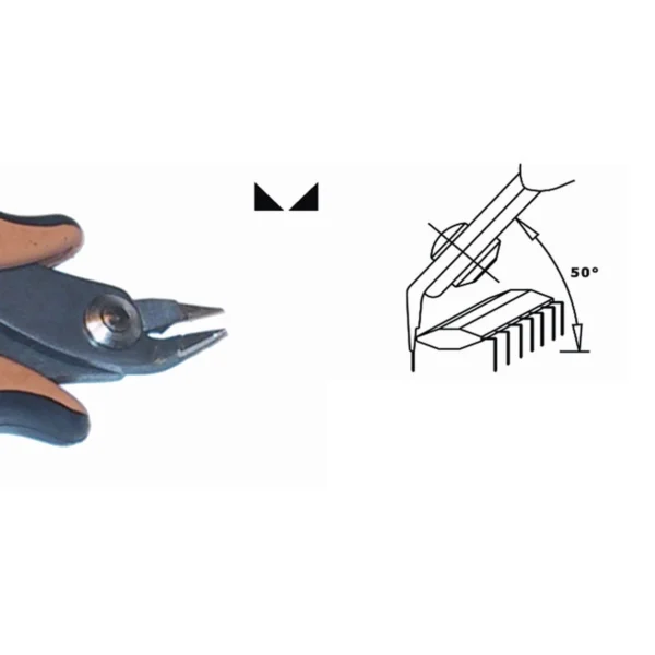 Zum Schneiden von IC-Pins. Klingenstärke 3,0 mm. Werkzeuglänge 137 mm. Kupferdraht 1,02 mm. – CP-TR30T