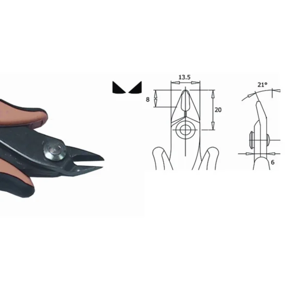 Ergibt schönen Schnitt, für Kunststoffe geeignet. Klingenstärke 3,0 mm. Länge 138 mm. Kupferdraht… – CP-TR30B
