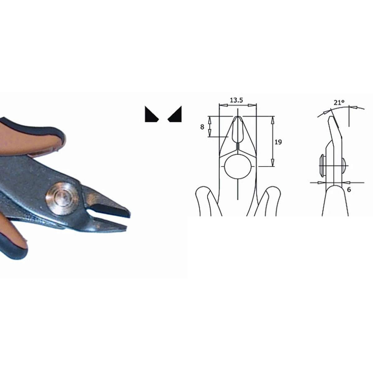 Stärkere Version als CP-TR3058. Klingenstärke 3,0 mm. Werkzeuglänge 138 mm. Kupferdraht 2,05 mm. – CP-TR58