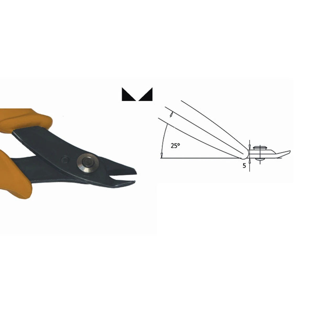 Klingenstärke 2,5 mm. Werkzeuglänge 165 mm. Kupferdraht 1,30 mm – CP-TR25L25AD