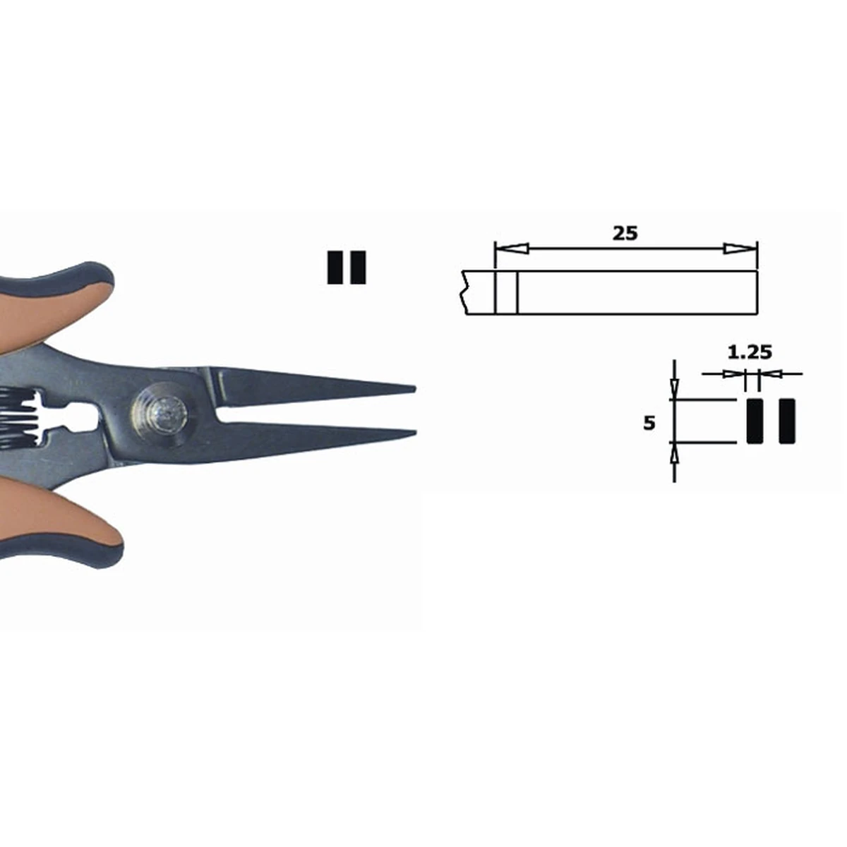 Innenfläche glatt, ideal für die Anwendung in schwer erreichbaren Bereichen. Klingenstärke 5,0 mm… – CP-PN5008