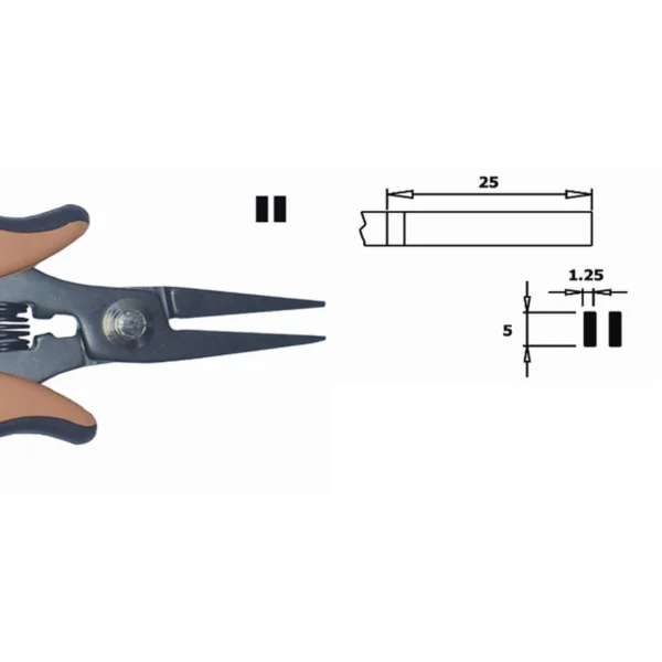 Innenfläche glatt, ideal für die Anwendung in schwer erreichbaren Bereichen. Klingenstärke 5 mm… – CP-PN5008D