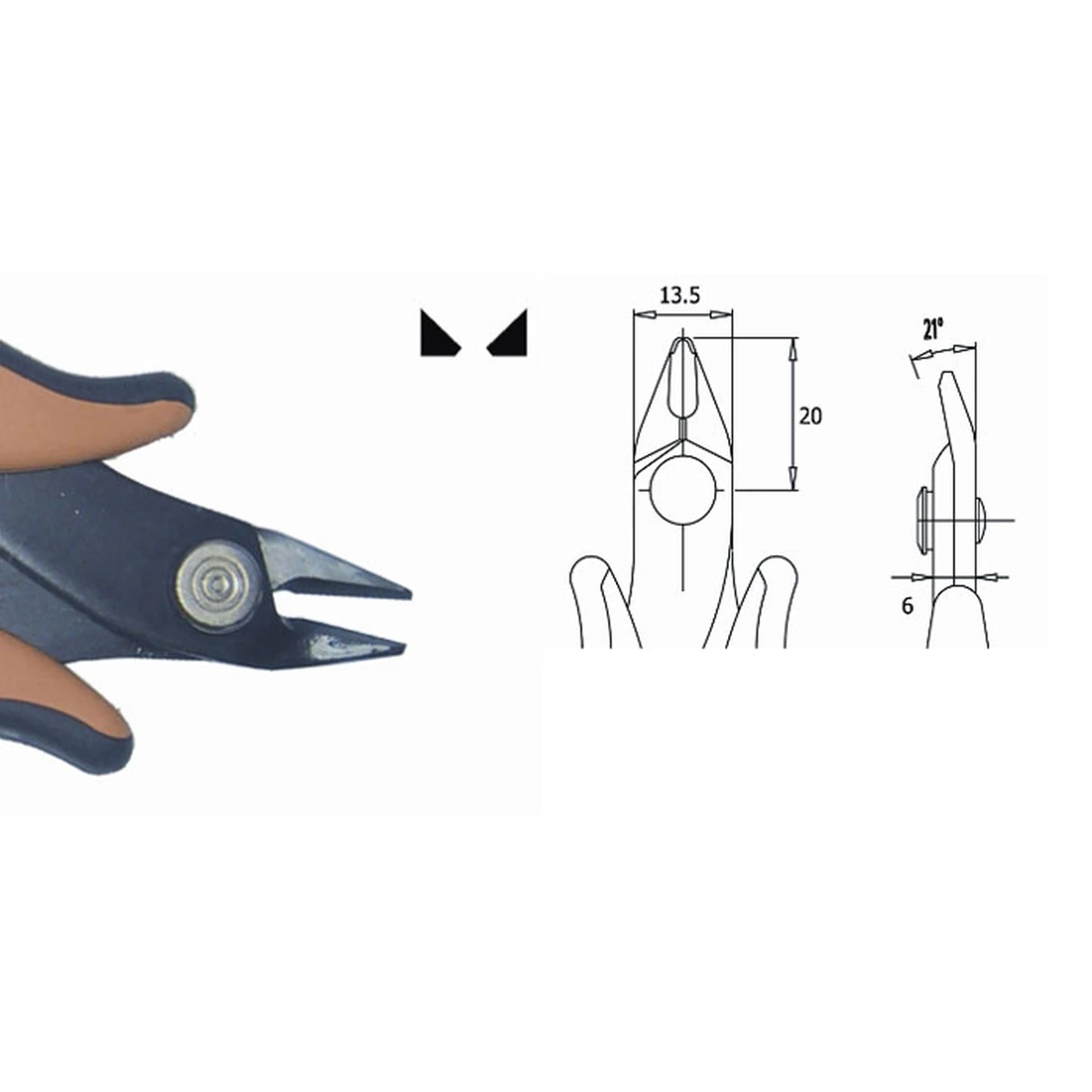 Klingenstärke 3,0 mm. Werkzeuglänge 138 mm. Kupferdraht 1,63 mm. Eisendraht 1,30 mm – CP-ITR3058