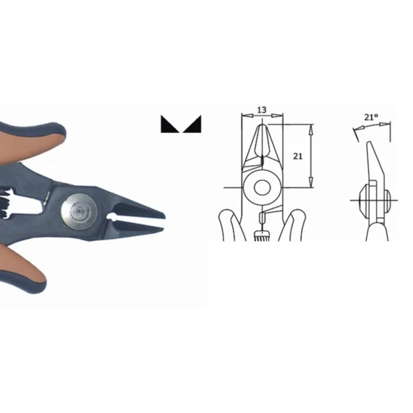 Sehr scharfe Klingen, für schwer erreichbare Stellen. Klingenstärke 5,0 mm. Länge 138 mm… – CP-TR5000PRD