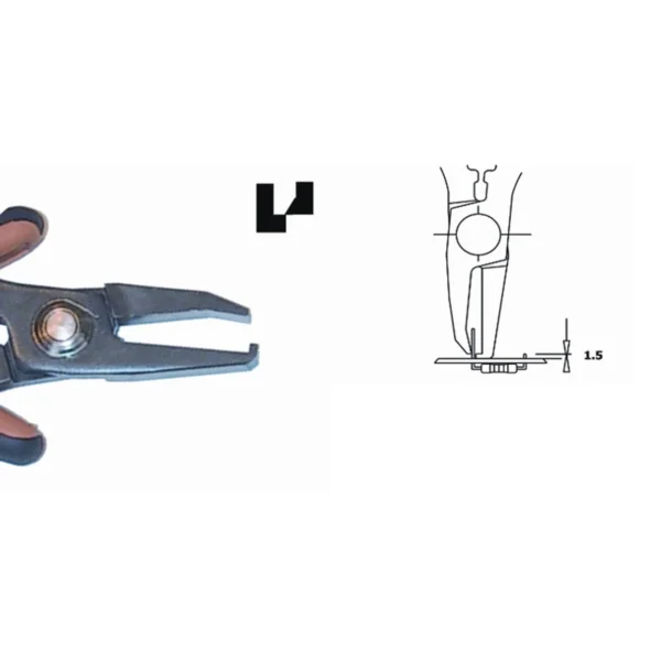 Ideal für schwer erreichbare Stellen. Klingenstärke 5,0 mm. Werkzeuglänge 147 mm. Kupferdraht 1,30… – CP-TR5000-15