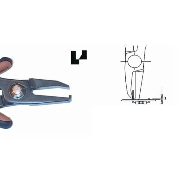 Ideal für schwer erreichbare Stellen. Klingenstärke 5,0 mm. Werkzeuglänge 147 mm. Kupferdraht 1,30… – CP-TR5000-10D
