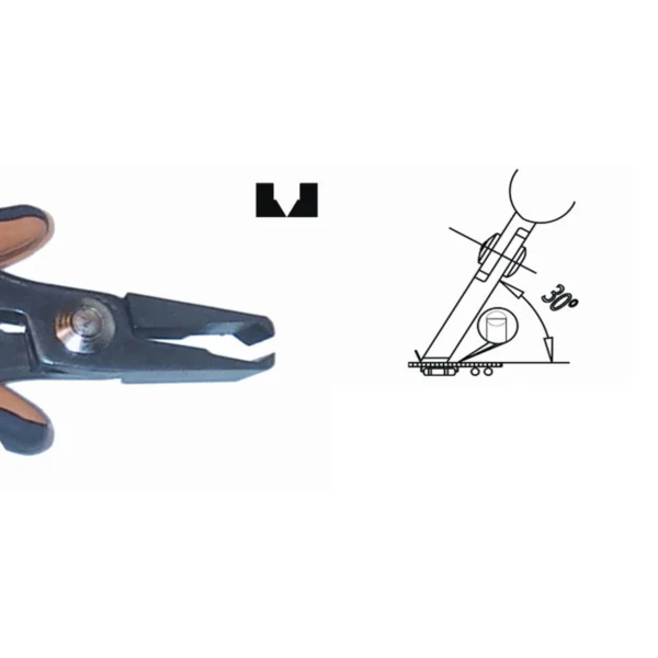 Für schwer erreichbare Bereiche einsetzbar. Klingenstärke 5,0 mm. Werkzeuglänge 147 mm. Kupferdraht… – CP-TR5000V